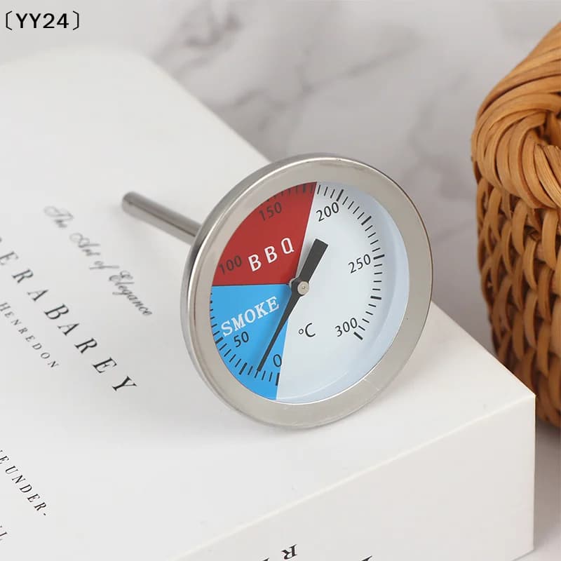 300 ° 50mm Stainless Steel Barbecue Thermometer for Oven Smoking BBQ C Degrees [YYY24]