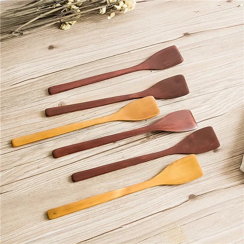 24.7*4cm Solid Wood Spatula Japanese Brown Wooden Special for Non-stick Pan Cooking Tools Household Kitchen Supplies Kitchenware