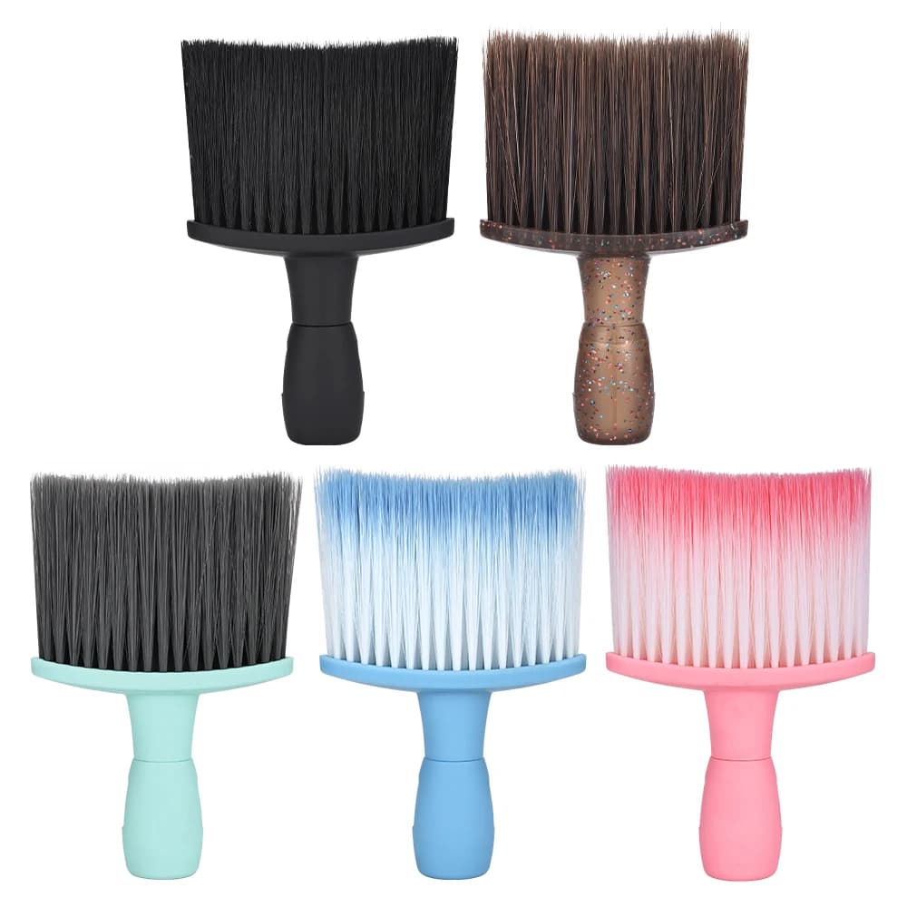 Spazzola da barbiere professionale e spolverino per il collo Spazzola per spolverare i capelli premium per barbiere e salone, strumento morbido per la depilazione e la pulizia