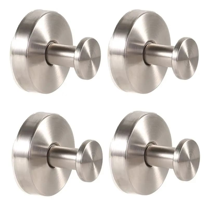 Gancio per Vestiti con Ventosa in Acciaio Inox A60z, Gancio per Asciugamani da Cucina e Bagno Senza Foratura