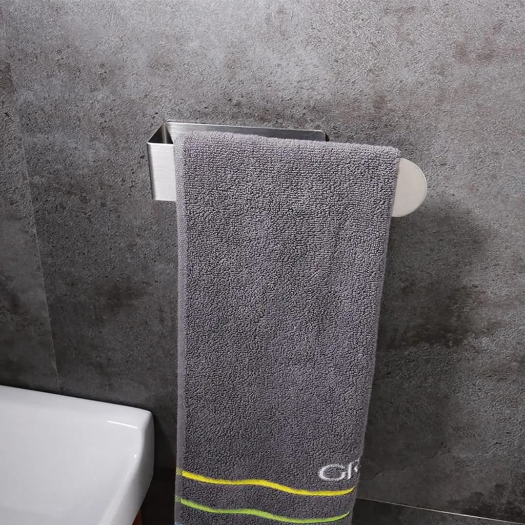 Portasciugamani da parete, portaasciugamani autoadesivo, portaasciugamani in acciaio inossidabile per bagno e cucina