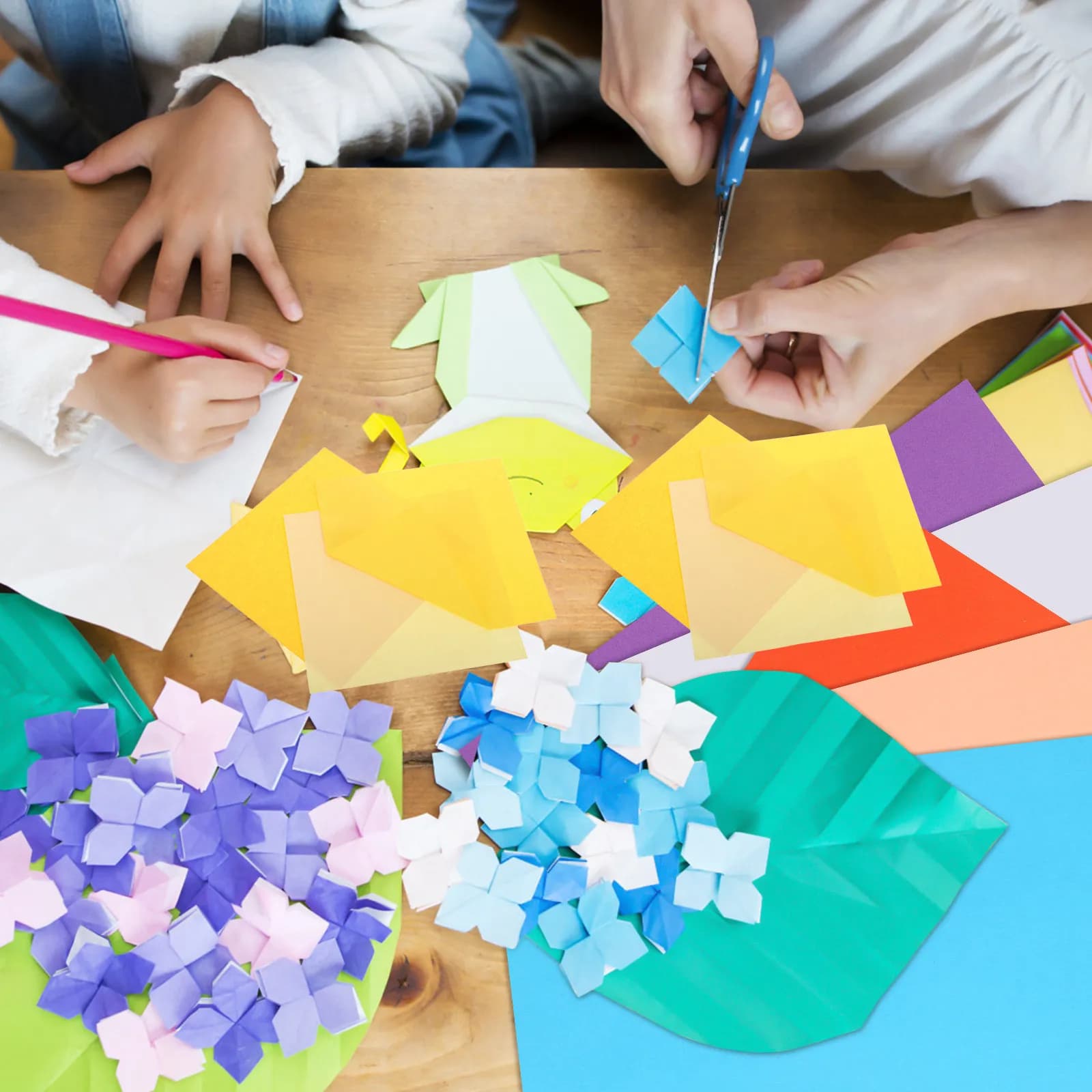 300 Sheets 6 Inch Square Colorful Origami Paper Autumn Palette Easy Fold Craft Paper for DIY Art Scrapbooking Creative