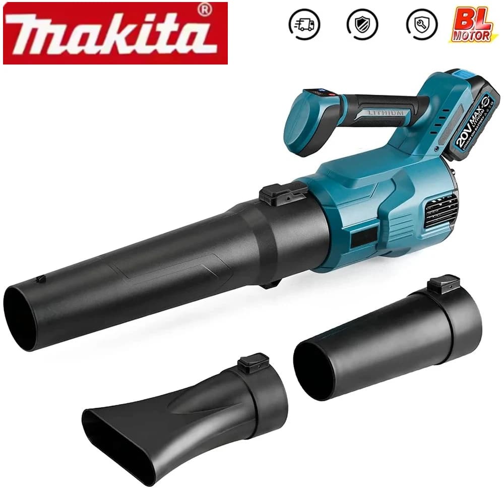 Makita Cordless Electric Air Blower Handheld Efficient Leaf Snow Dust Blowing Cleaning Power Tool