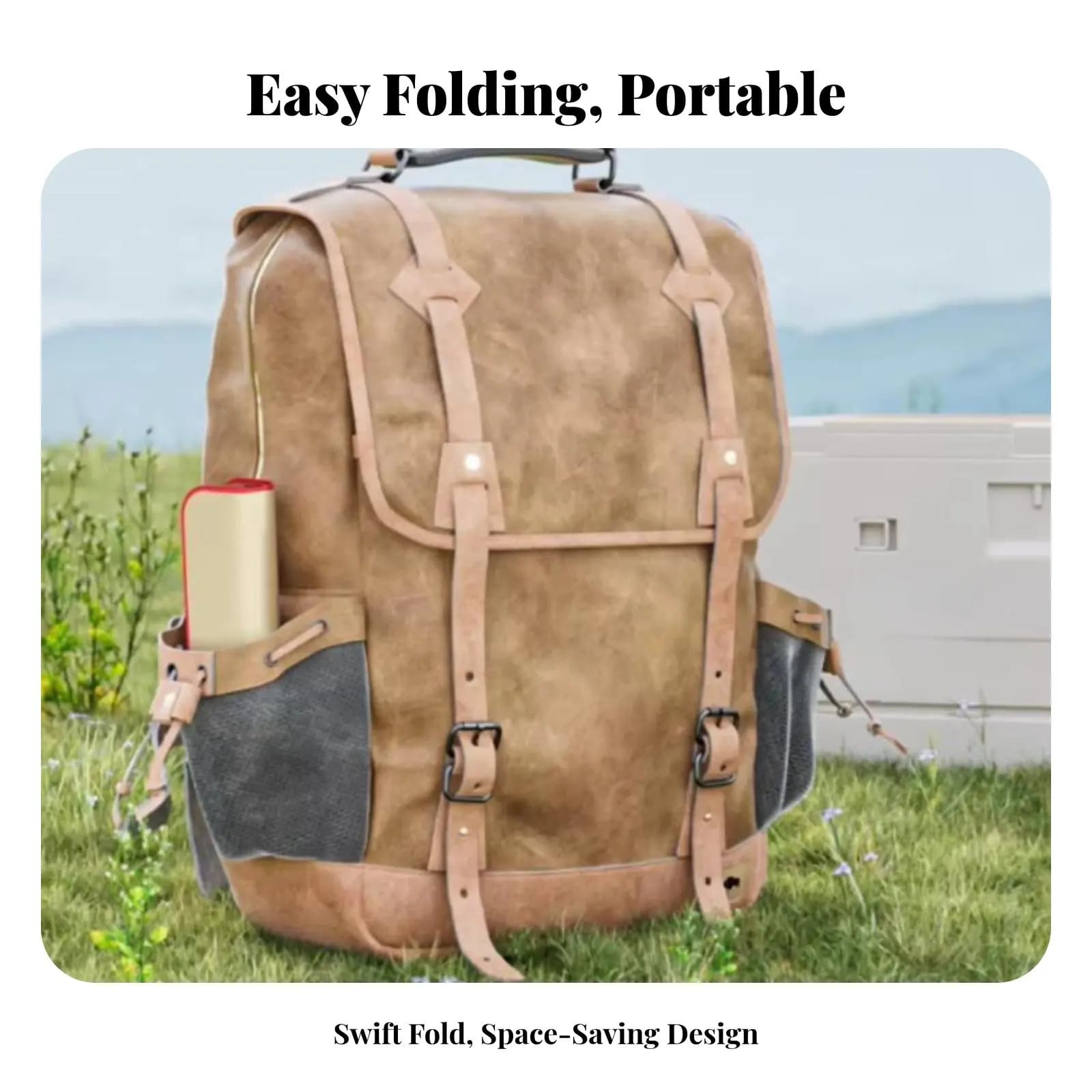 Sgabello Mini a Forbice Pieghevole a 4 Gambe, Facile da Ripiegare, Multifunzionale per Viaggiatori e Campeggio