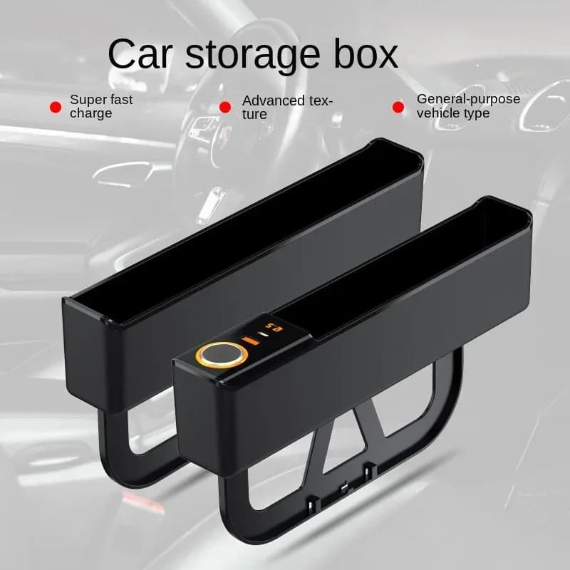 Car Seat Filler Organizer 52 W Charging Car Organizer Base for Storage Box Removable Seat Filler for Car Organizer Front Seat
