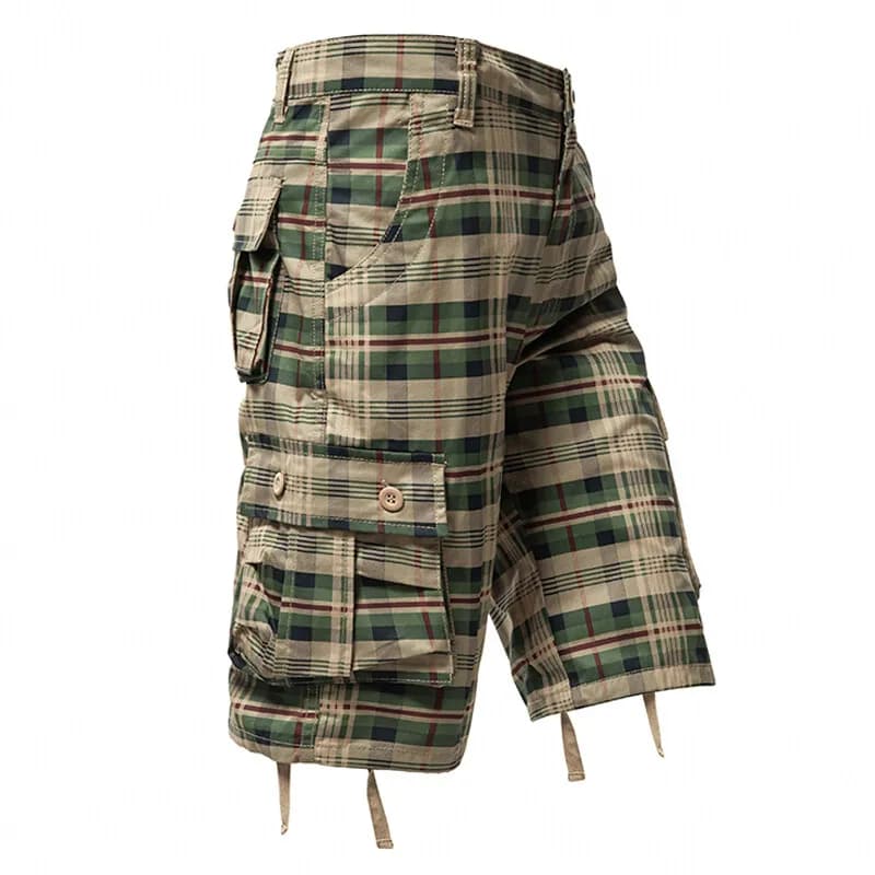 New Summer Men Cotton Cargo Shorts Jogger Pants Man Multi pockets Casual Tooling Shorts Good Quality Male Shorts Pants NO Belts