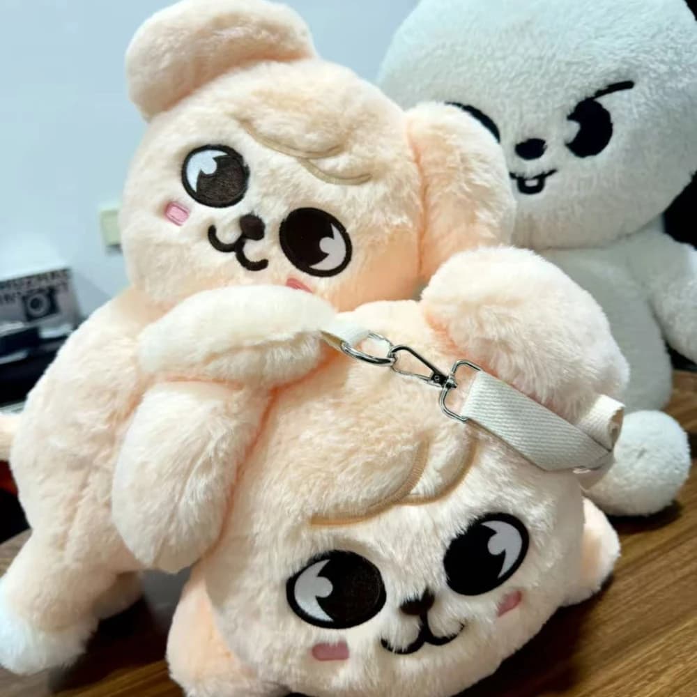 Peluche Skzoo Stray Kids, Giocattoli a Forma di Lupo, Orso, Volpe, Anatra, Zaino Cartoon Carino, Borsa a Tracolla Grande, Cuscino Decorativo, Regalo