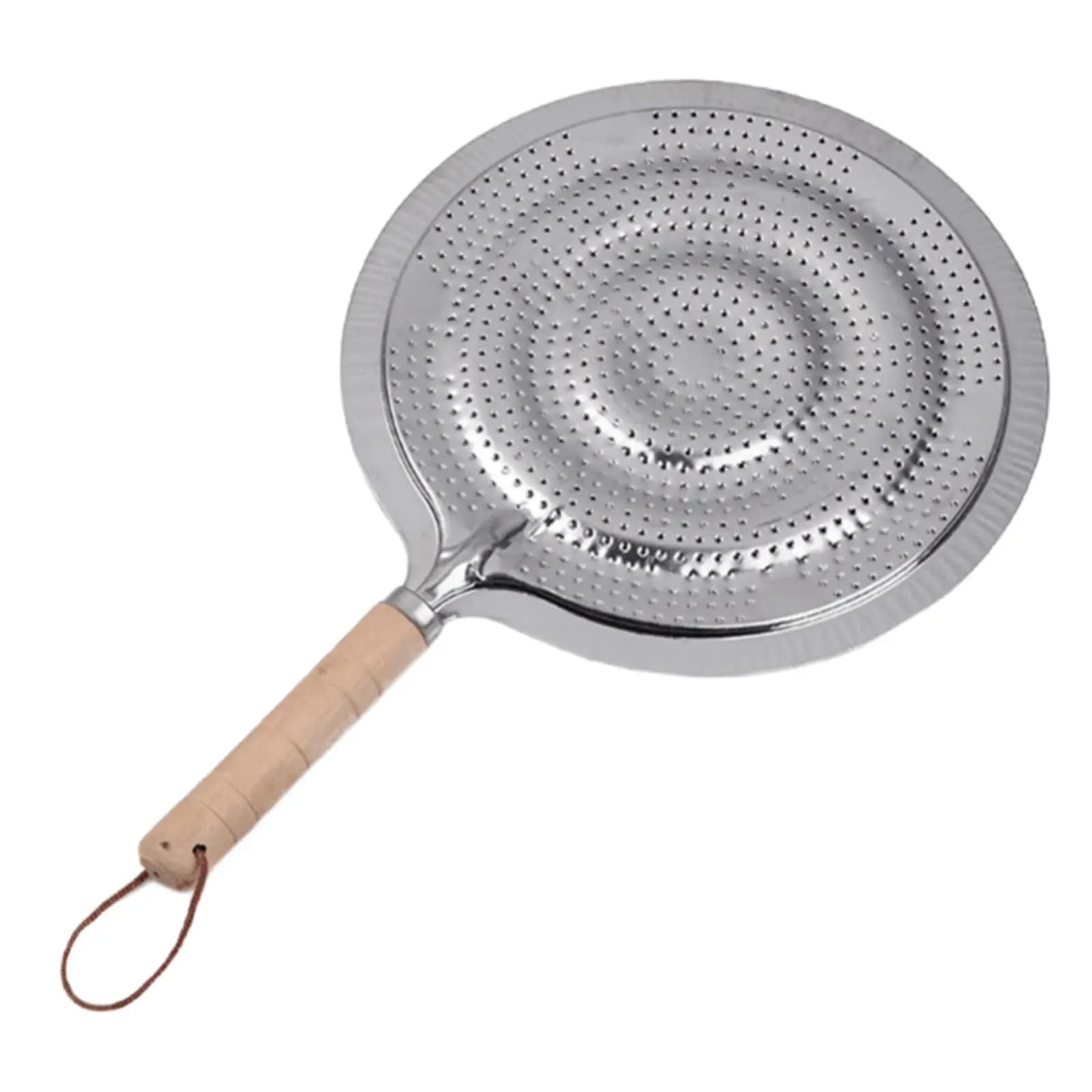 Heat Diffuser Insulation Pad Heat Resistant Silver Woodle Handle Anti-Scald Cooking Induction Adapter for Cookware Accessories