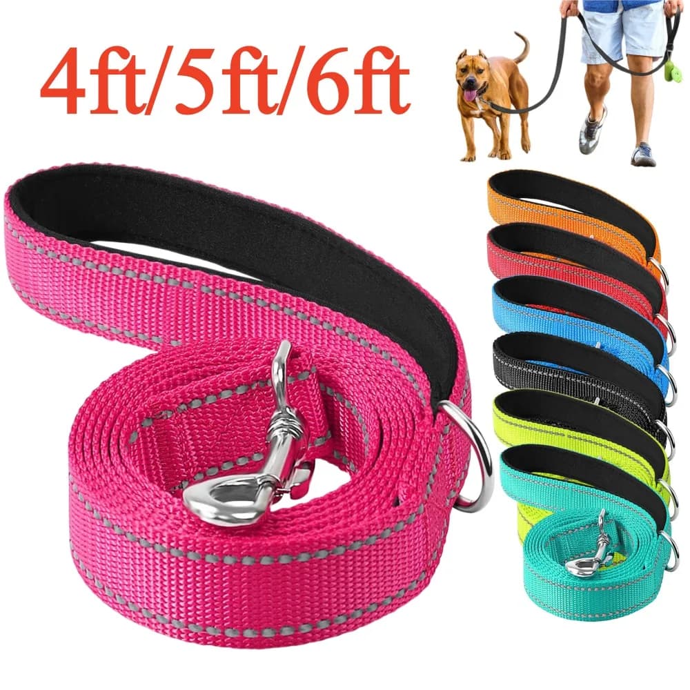 Guinzaglio per cani da 4/5/6 piedi, collare e pettorina per animali domestici, cinghia di traino per cani, corda per gatti, guinzaglio per passeggiate e addestramento, accessori per cani