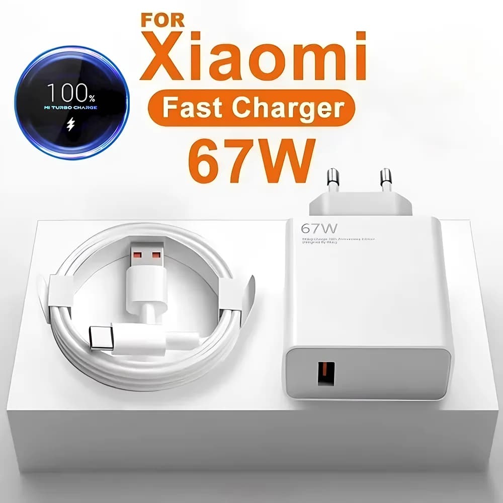 6A 67W Turbo Caricatore Veloce Per Xiaomi 10T 11 12 Lite 13T 14T 15 Redmi Nota 11T 12T 13 14 Pro POCO X4 GT X5 X6 X7 USB Tipo C Cavo