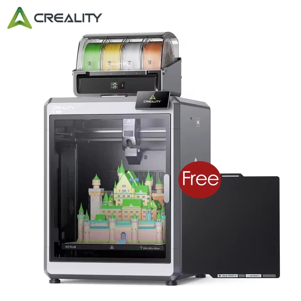 3D FDM Creality K2 PLUS COMBOO printer, large 3D printer, PLA filament, 3D printer pellet, 3D printer creative machine