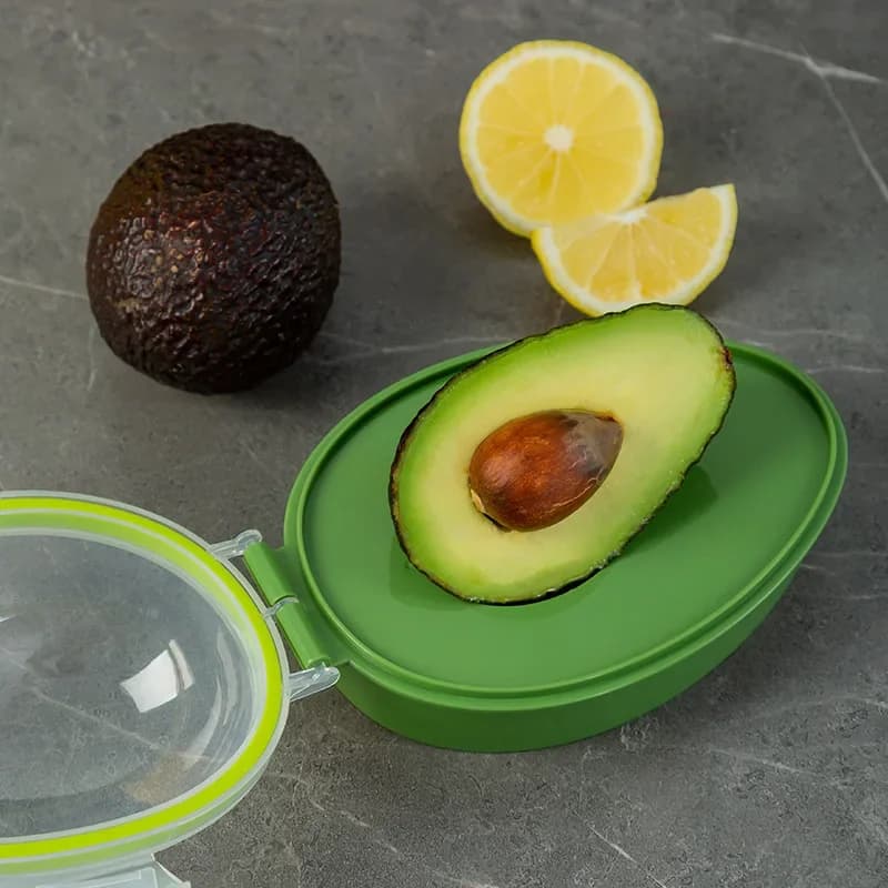 Coperchio a scatto Contenitore per la conservazione dell'avocado Custode da cucina Risparmiatore di avocado Scatola per la conservazione del bacino per alimenti Portafrutta e verdura Mantenere fresco