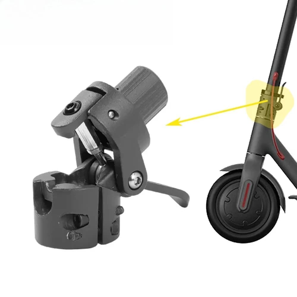 Base per asta pieghevole Base per asta pieghevole di ricambio in metallo solido per accessori per viti per scooter elettrico Xiaomi M365