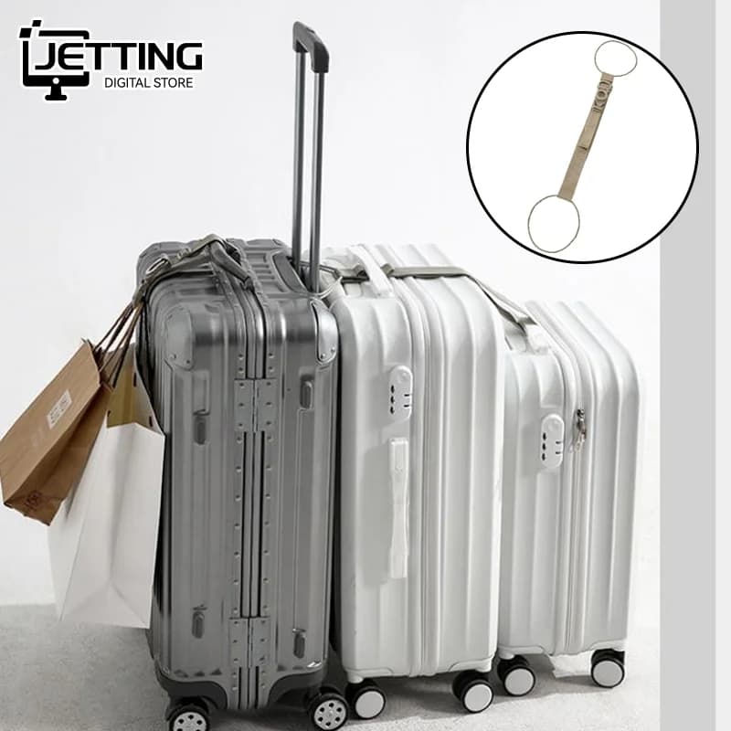 Universal Elastic Luggage Strap with Hook Adjustable Packing Belt for Suitcase Travel Bag Binding Securing Luggage Packing Strap