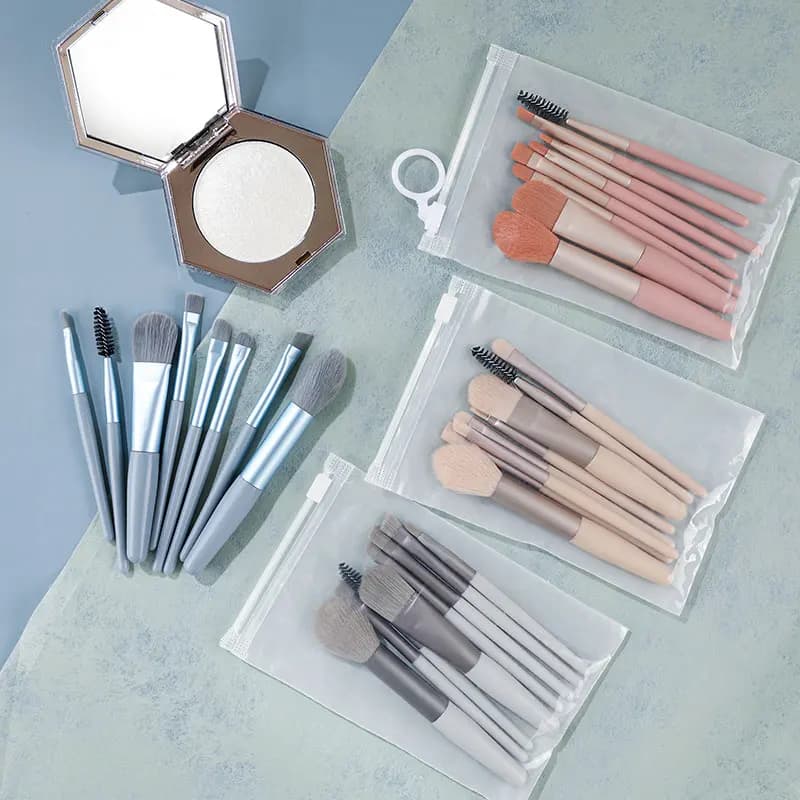 8-piece makeup brush set, professional cosmetic tools, powder foundation, umbrella, Kabuki Blending, beauty tool