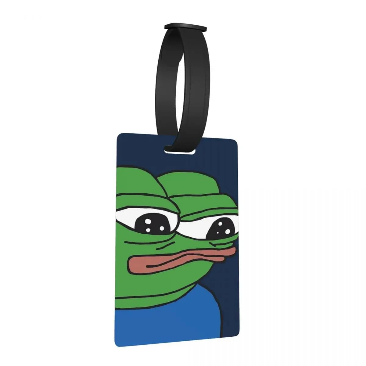 Pepe The Frog Apu Apustaja Etichette per bagagli Accessori per valigie Moda da viaggio Etichetta per imbarco per bagagli Porta etichette ID Nome Indirizzo