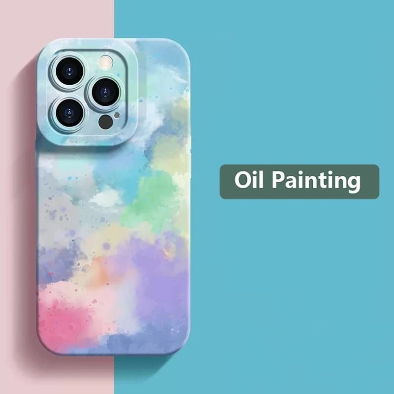 Per iPhone 17 16 15PROMAX 14 15 16PLUS 11 12PRO 13PROMAX Cover morbida per pittura a olio