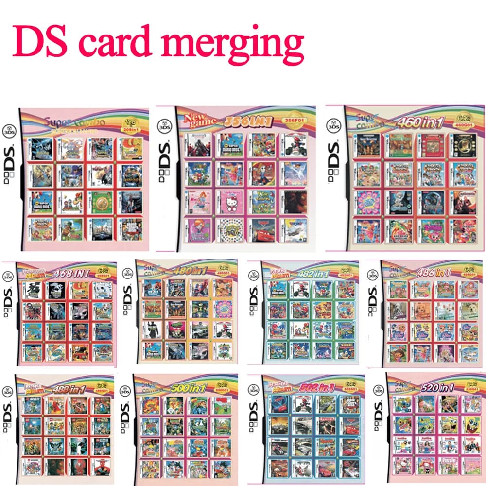 208 4300 in 1 MULTI CART Super Combo Video Games Cartridge Card Cart For DS NDS 3DS XL 3DSXL 2DS NDSL NDSI