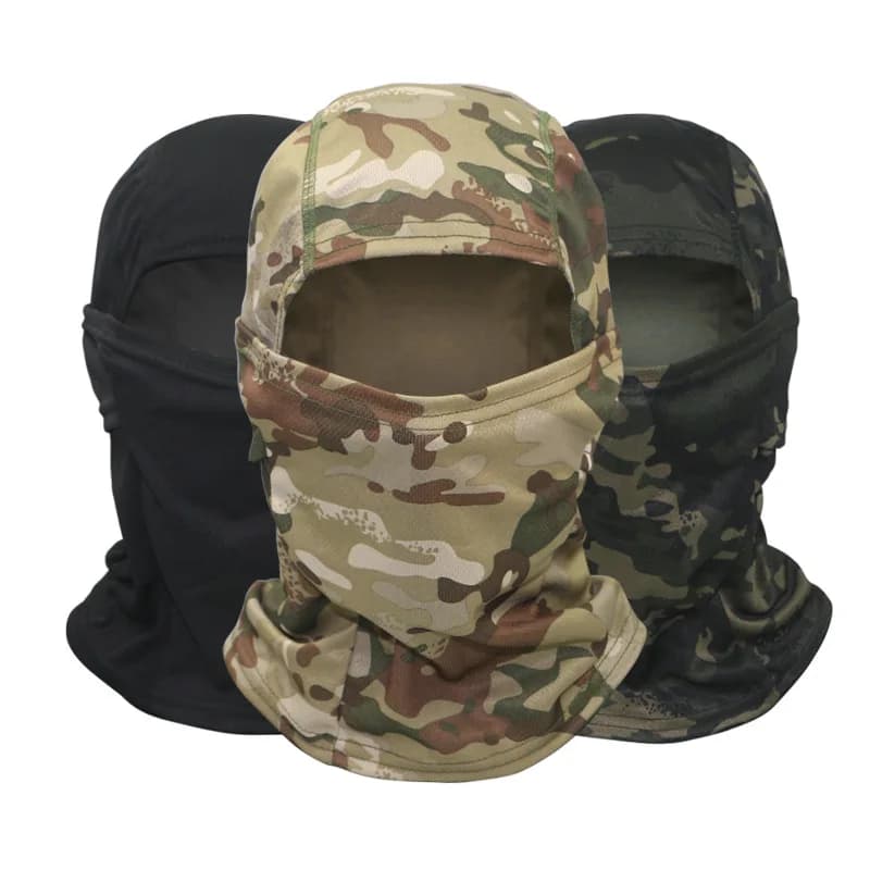 Maschera Integrale Mimetica Traspirante per Protezione Solare, per Ciclismo, Pesca, Escursionismo, Campeggio, Sci, Copricapo per Uomo