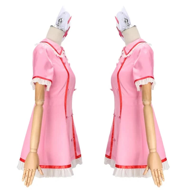 ✠2026✠ Anime Vocaloid Miku Cosplay Pink Nurse Dress Women Uniform With Hat Socks Halloween Party Costumes✠