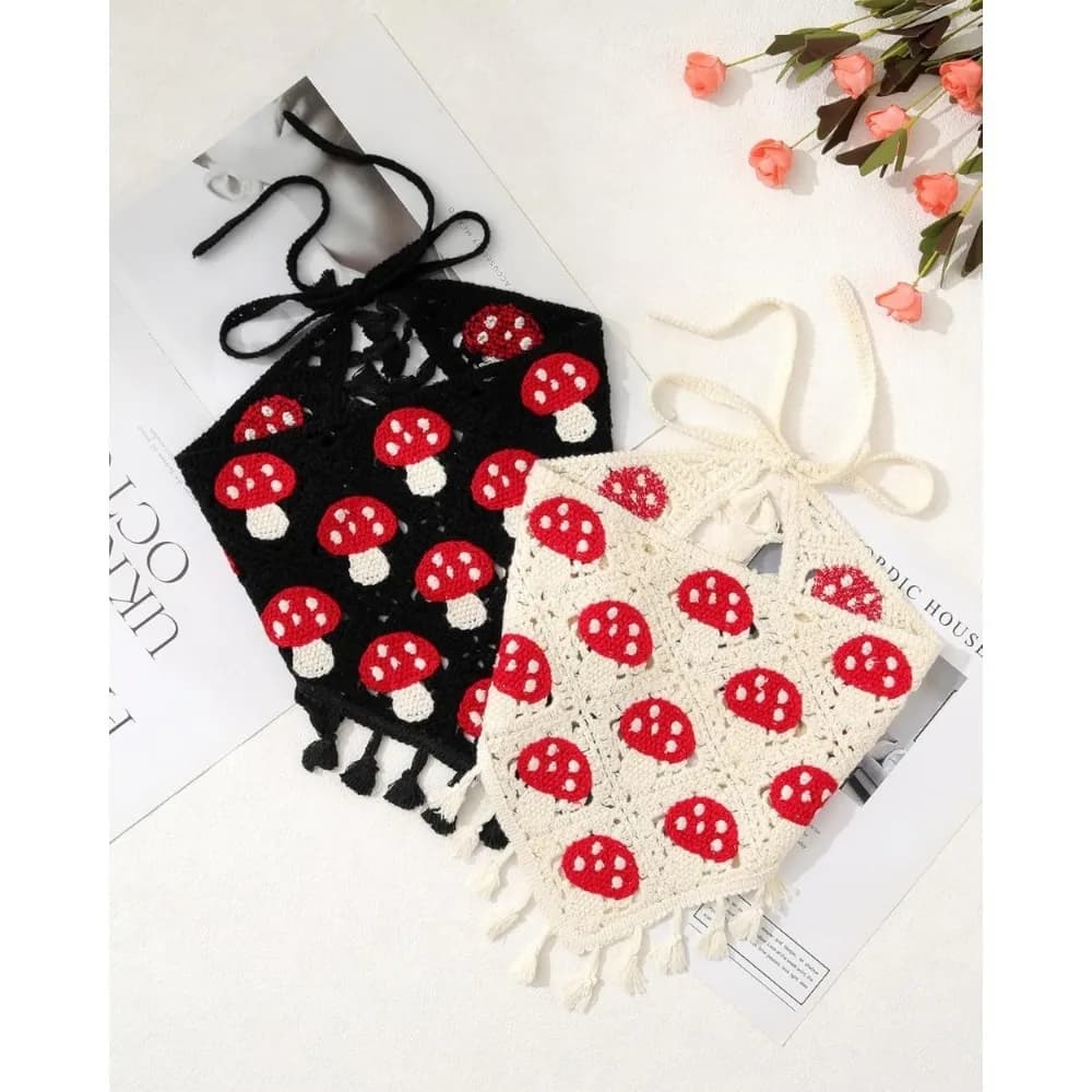 Bandane per capelli floreali all'uncinetto Foulard 2 pezzi Sciarpa per capelli da donna Fascia per margherita Fazzoletto per testa vintage per ragazze