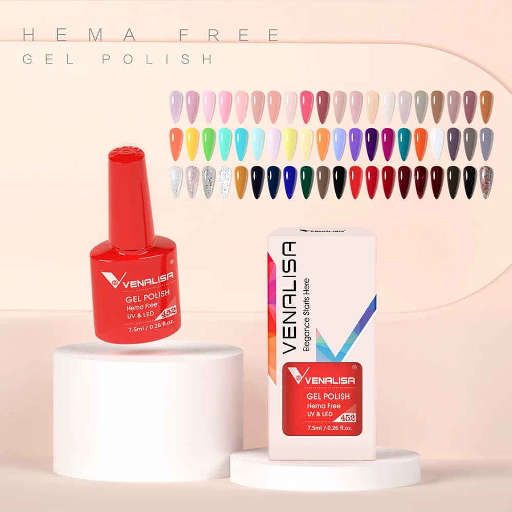 VENALISA 60 Color Gel Nail Polish 7.5ml HEMA Free TPO Free UV LED Soak Off Nail Gel Long Lasting High Gloss Manicure Gel Lacquer