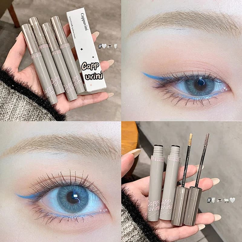 Tinta Naturale per Sopracciglia Cappuvini, Gel per Sopracciglia Impermeabile e Duraturo, Crema Colorante e Volumizzante per Sopracciglia