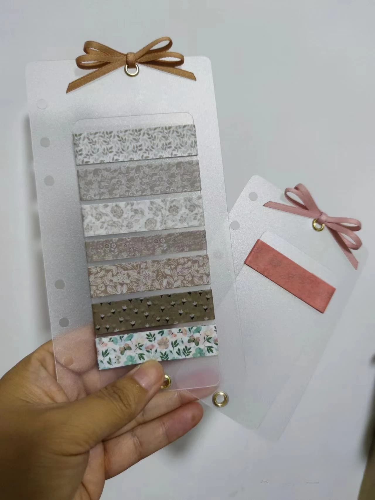 A5s A6 A6Per A7 A8 Tampone in PVC trasparente per nastro sottopacchetto per agenda per notebook a fogli mobili Accessori per raccoglitori a 6 anelli