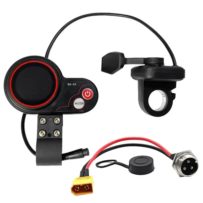 Kit Display LCD con Acceleratore a Pollice A65P-QS-S4 72V + Cavo XT-60 Solo per Monopattino Elettrico Zero 11X, Ricambio Display 6PIN