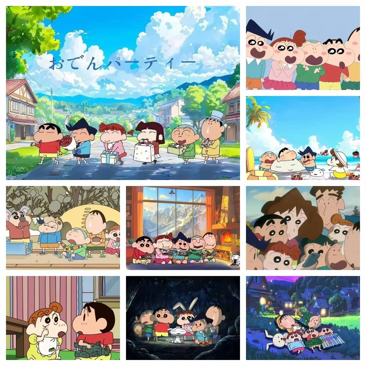 DIY Oil Painting Kit Crayon Shin Chan Anime Character Paint by Numbers Canvas Wall Art for Home Gift