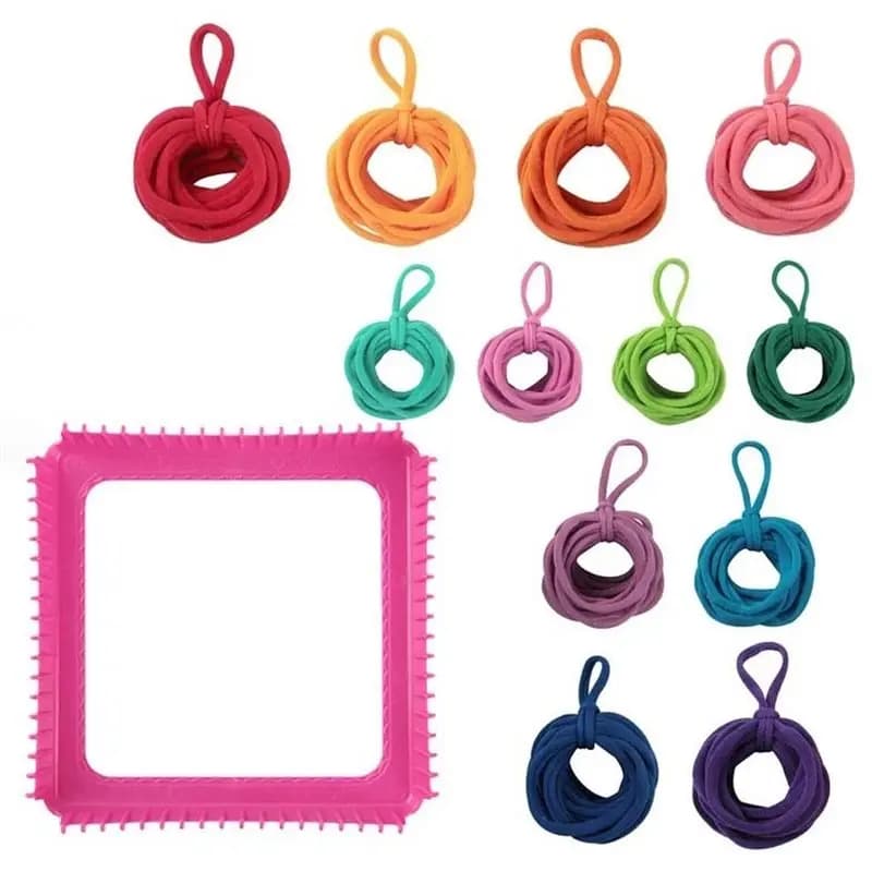 ABAE-Weaving Loom Kit 192Pcs DIY Arts Crafts For Kids Adults Beginners Easy Potholder Loom Knitting Activity Craft Loops