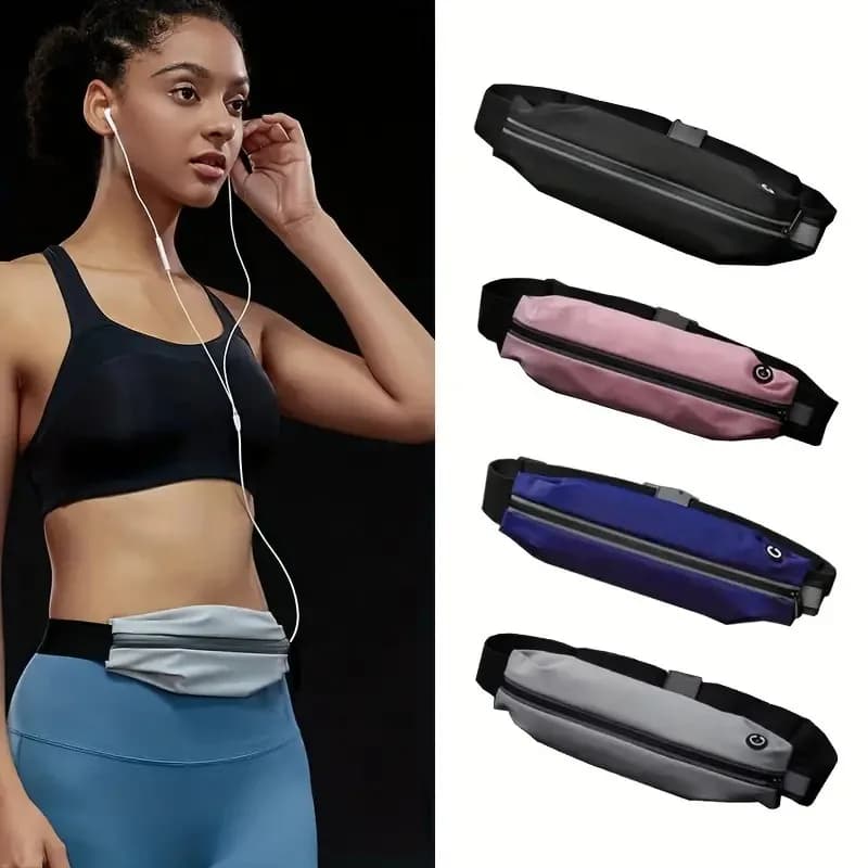 Marsupio Sottile Porta Telefono per Jogging Corsa, Cintura Porta Soldi per Uomini e Donne, Marsupio da Corsa, Borsa da Vita per Allenamento