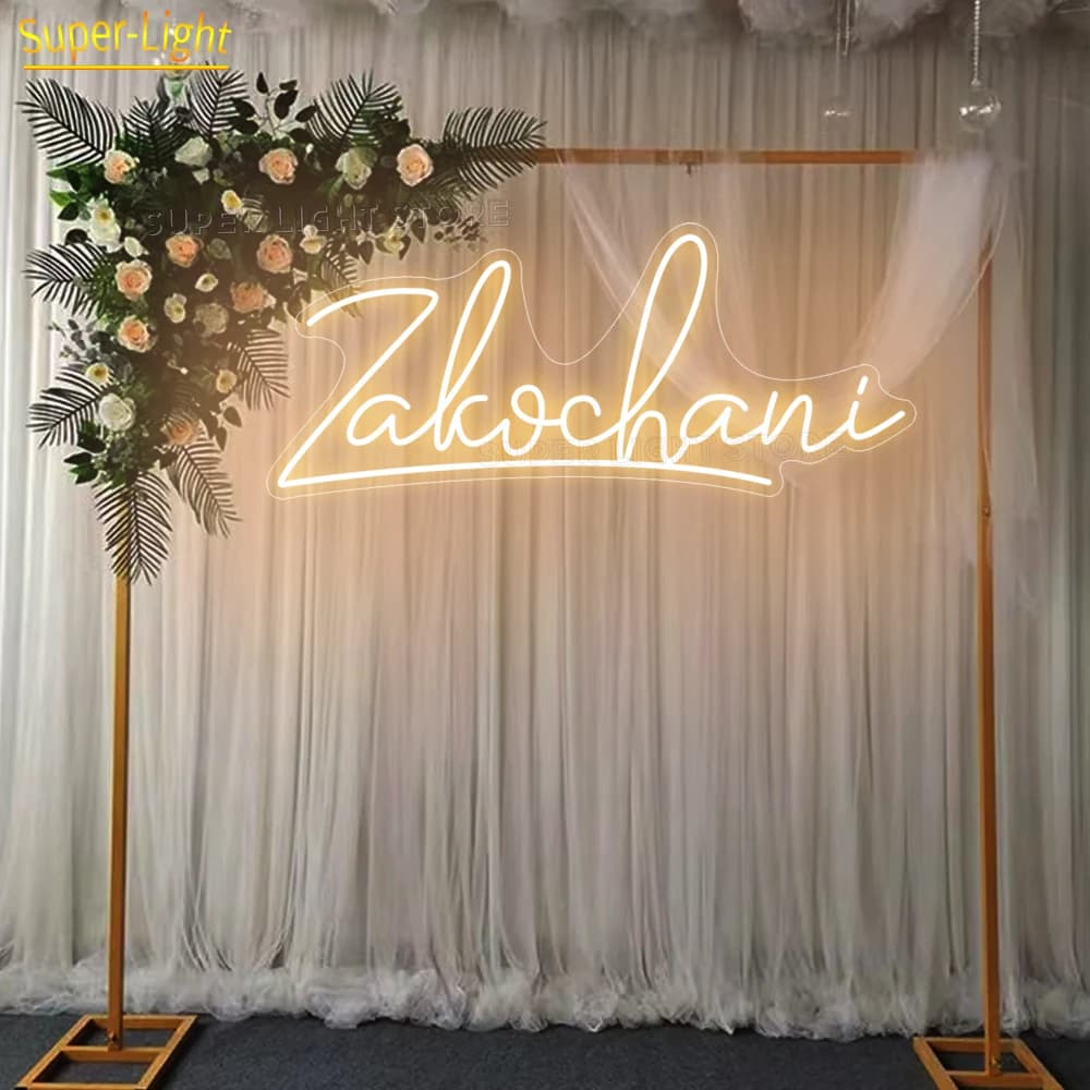 Grande 75x32 cm Zakochani LED Neon Lovers Sign Luce al neon personalizzata per matrimonio Compleanno Camera Decorazione domestica Romance Wed Light Sign