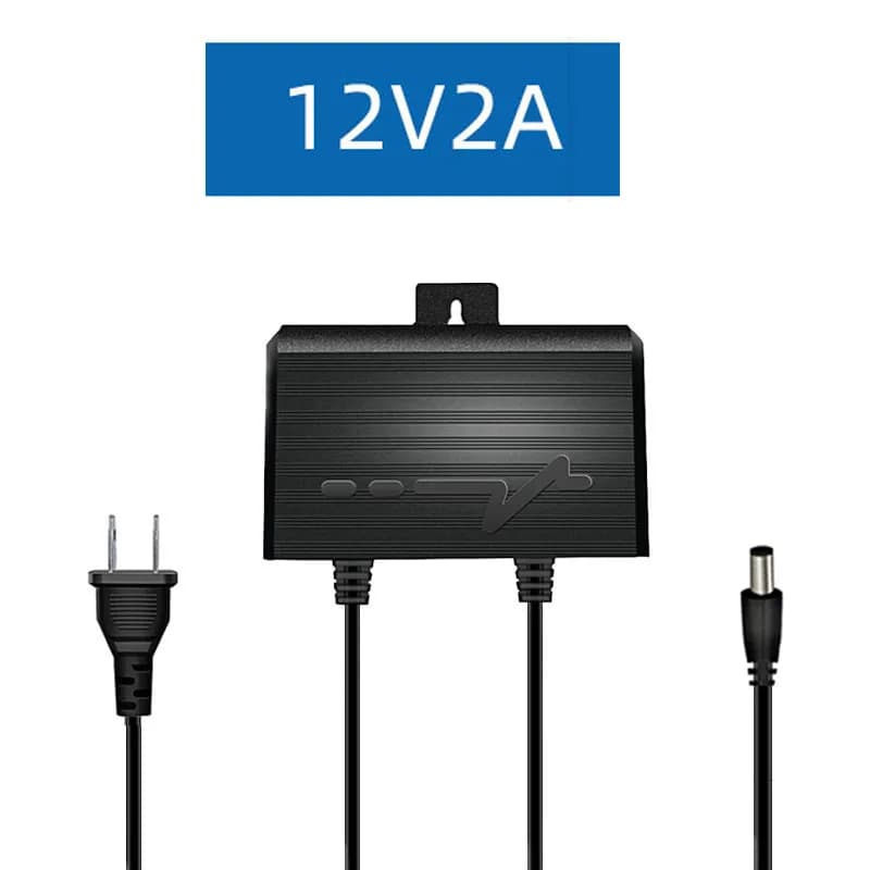 Alimentatore impermeabile 12V 2A - Adattatore esterno IP67 da 24 W per telecamere di sicurezza e apparecchiature di sorveglianza