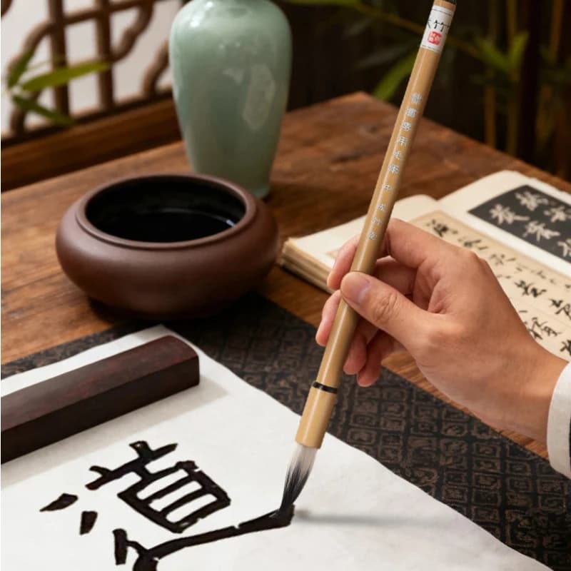 Special Cao Quanbei Clerical Script Calligraphy Brush Pen Set Multiple Hairs Seal Script Writing Brushes Pen Student Beginners