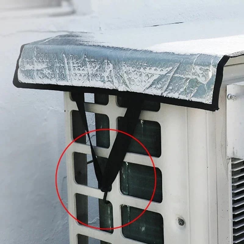 Outdoor Rainproof Air Conditioning Cover Air Conditioner Waterproof Dust Cover Washing Anti-Dust Anti-Snow Cleaning Bag 95*46cm