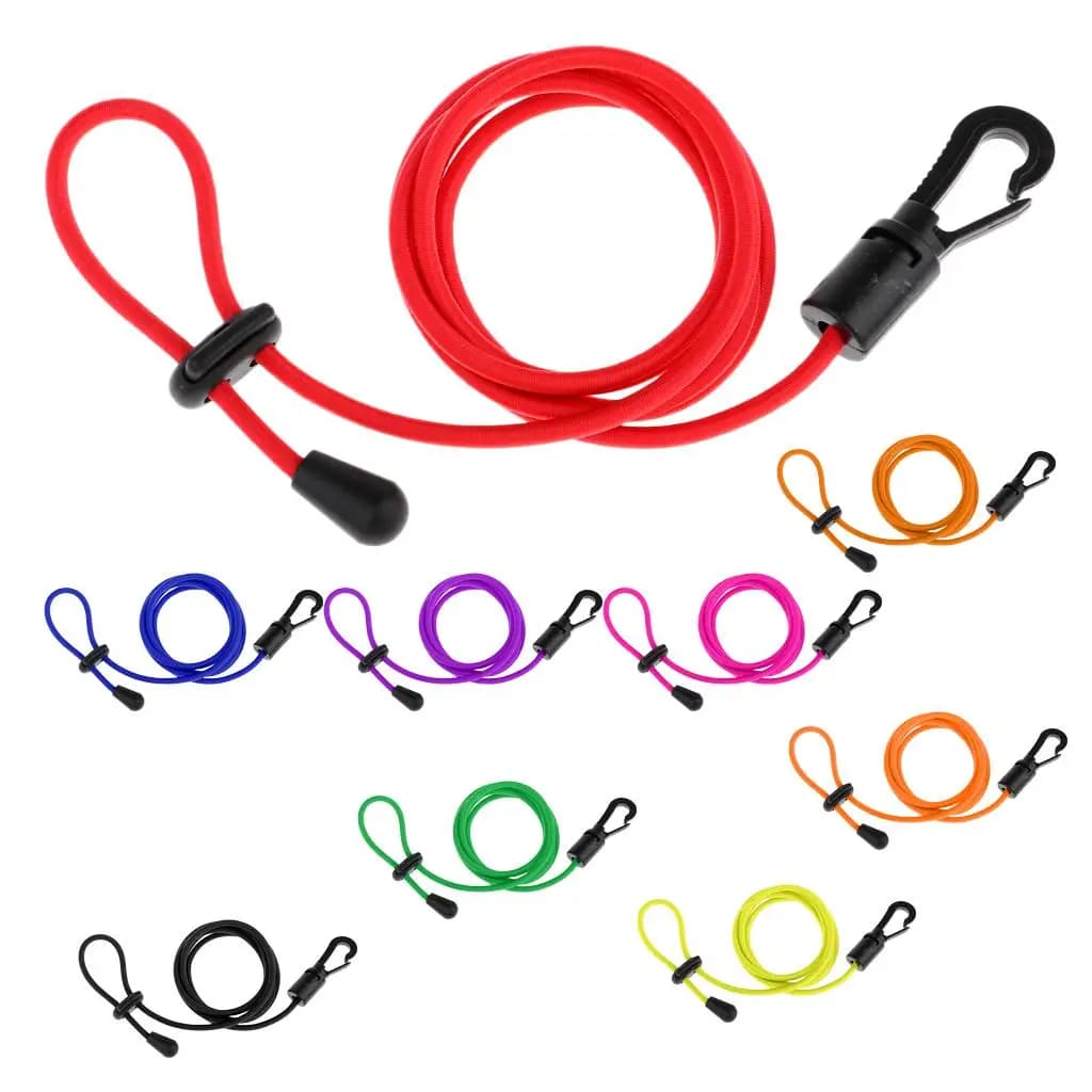 Accessori per kayak Guinzaglio per pagaia per canoa Cavo elastico leggero Corda elastica per porta canna da pesca per barca all'aperto
