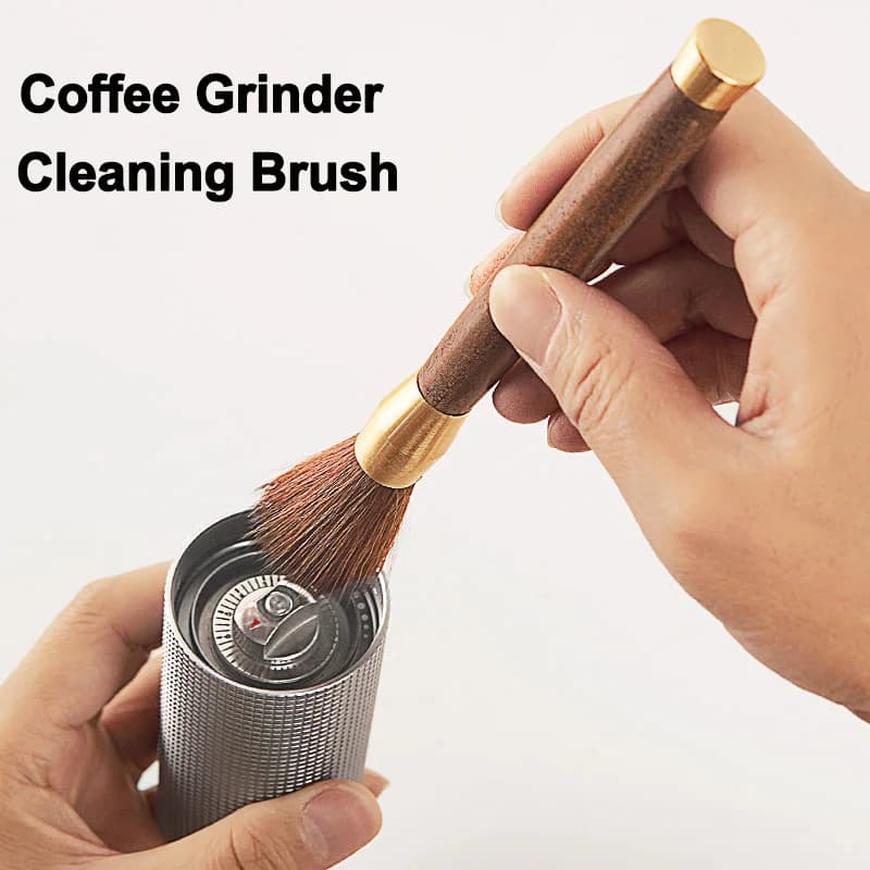 Spazzola per la pulizia del macinacaffè spolverare accessori per spazzole per caffè Espresso per la casa strumento da cucina per Barista manico in legno spazzola per macchina da caffè