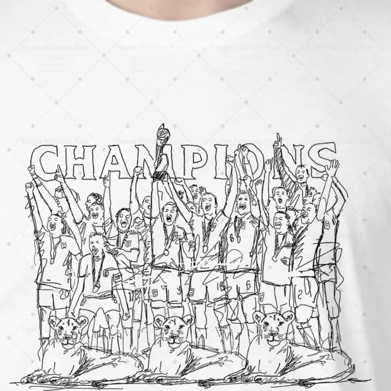 T-shirt con cappuccio da uomo 2026 The Lionesses – Inghilterra – Campioni d'Europa 2022 Calcio Mums Sports Stile fumetto disegnato a mano Unisex S-6XL P