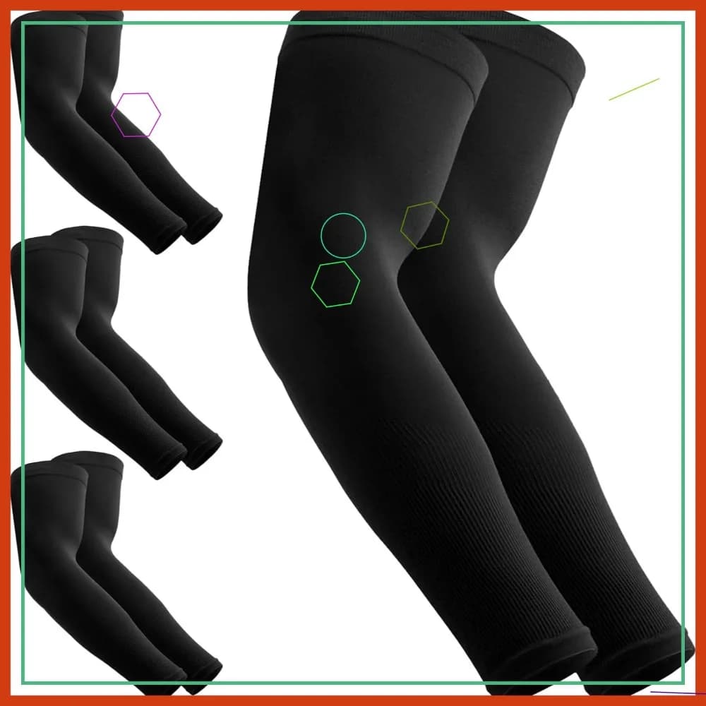 Maniche Protettive UV per Uomo e Donna, Maniche Sportive a Compressione Rinfrescanti per Pallavolo e Basket