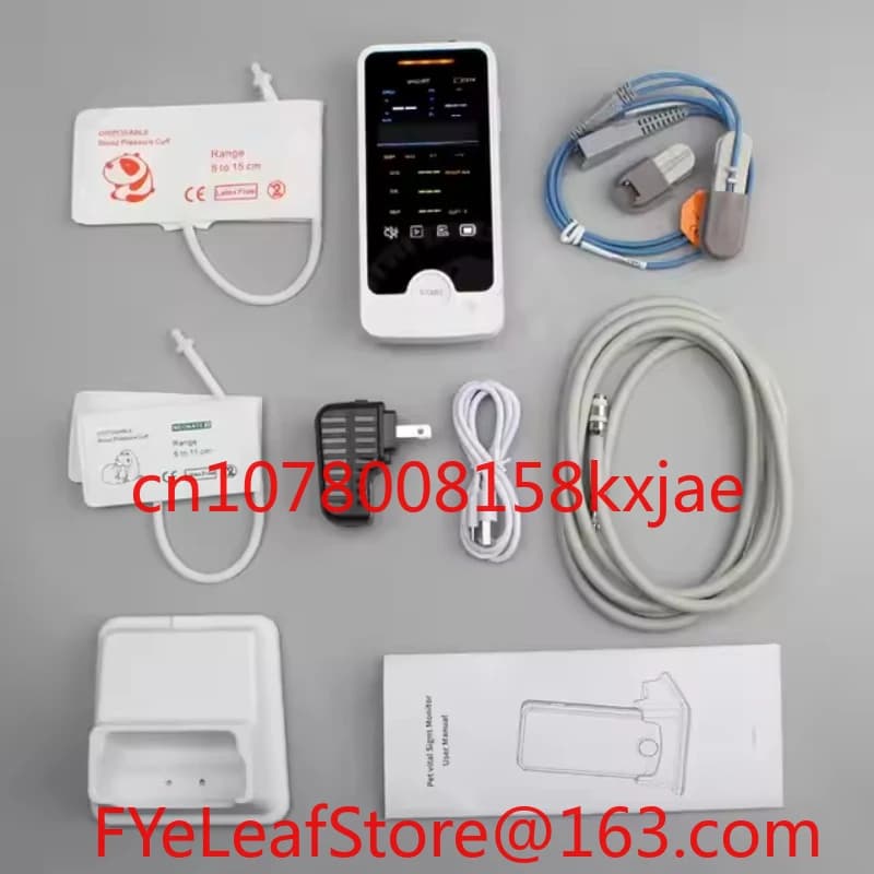 Portable touch screen animal pulse monitor vital signal detector