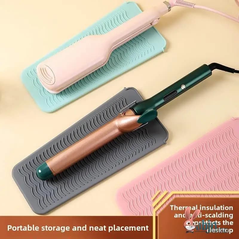Portable Silicone Insulating Cover for Iron Hair, High Temperature Resistant, Hairdressing Tool, Non-slip Bag for C...