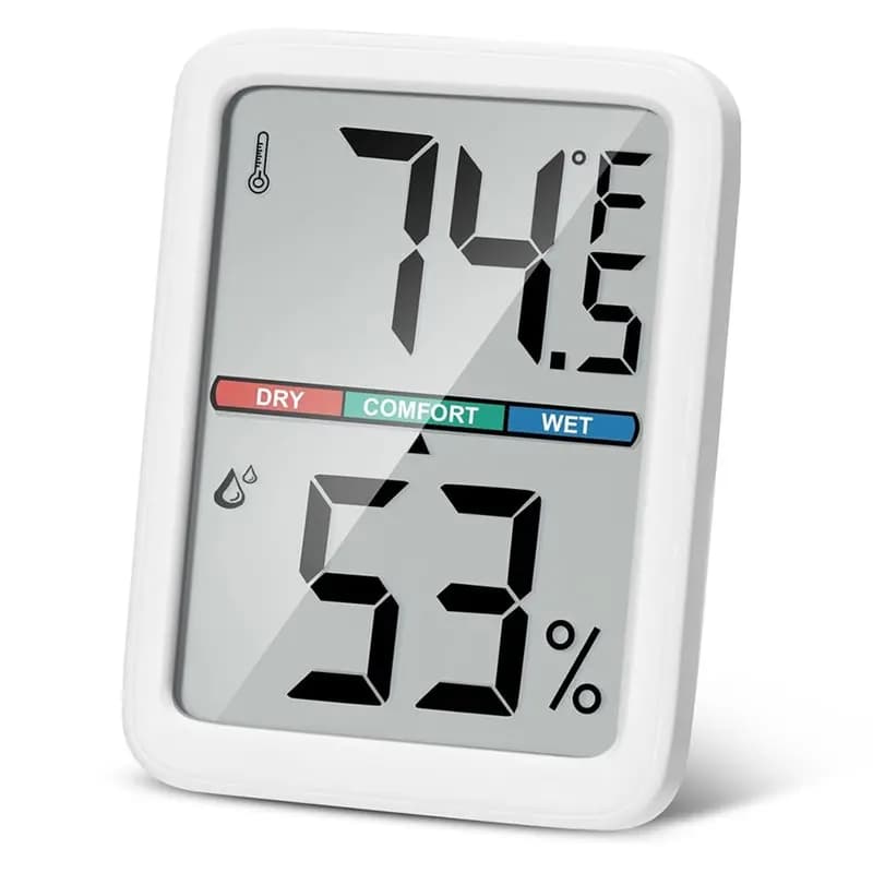CHCH Room Thermometers Digital Thermometer Hygrometer, Large LCD Screen Wall Mounted Temperature Humidity Monitoring Device Indo