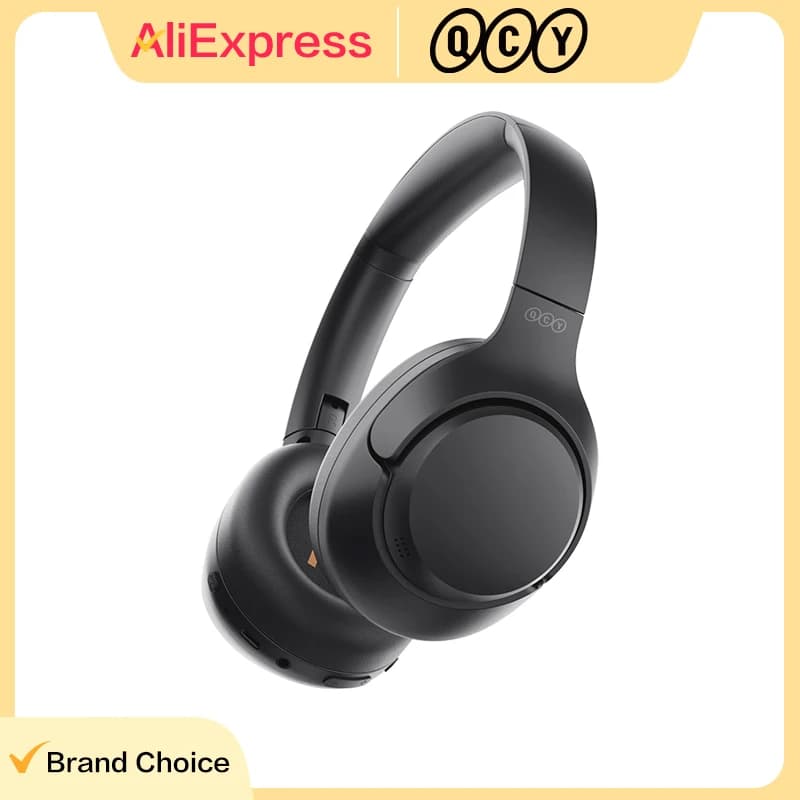 Cuffie Wireless Bluetooth 5.4 QCY H3 ANC Hi-Res Audio Over-Ear con Cancellazione Attiva del Rumore Ibrida 43dB e 60 Ore di Autonomia