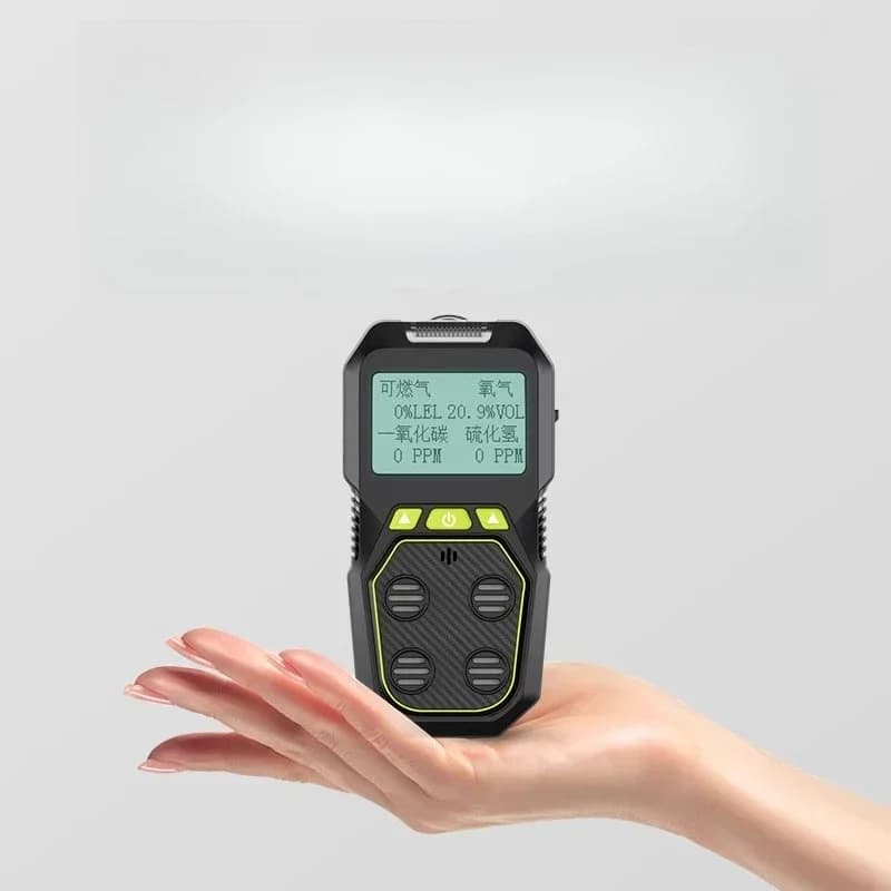 Rilevatore di gas quattro in uno Allarme portatile per il rilevamento di gas combustibili tossici e nocivi di ossido di carbonio