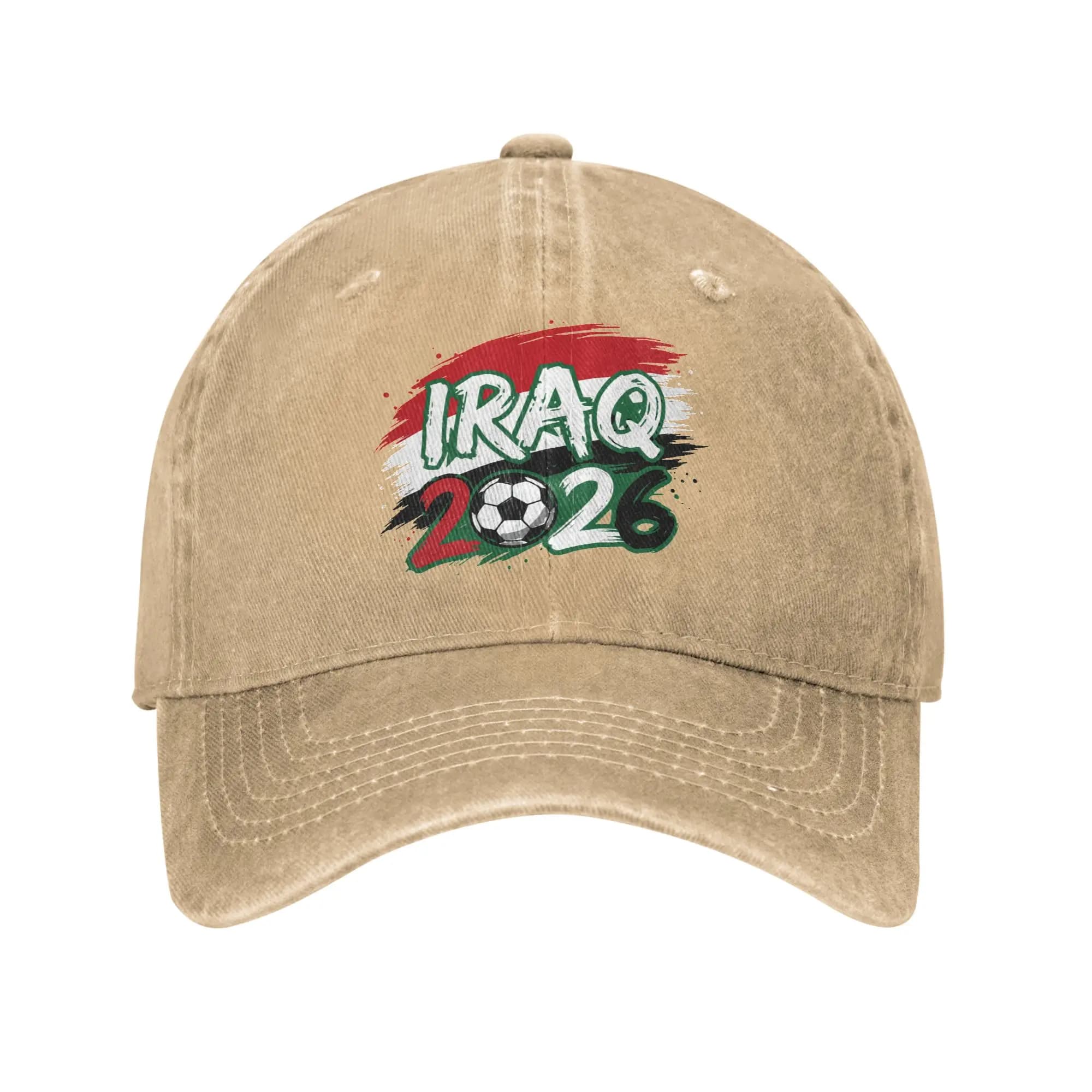 Cappellini da Baseball con Bandiera dell'Iraq, Cappelli in Denim Lavato e Invecchiato per Uomo e Donna, Cappello Casual da Golf Regolabile con Chiusura Snapback