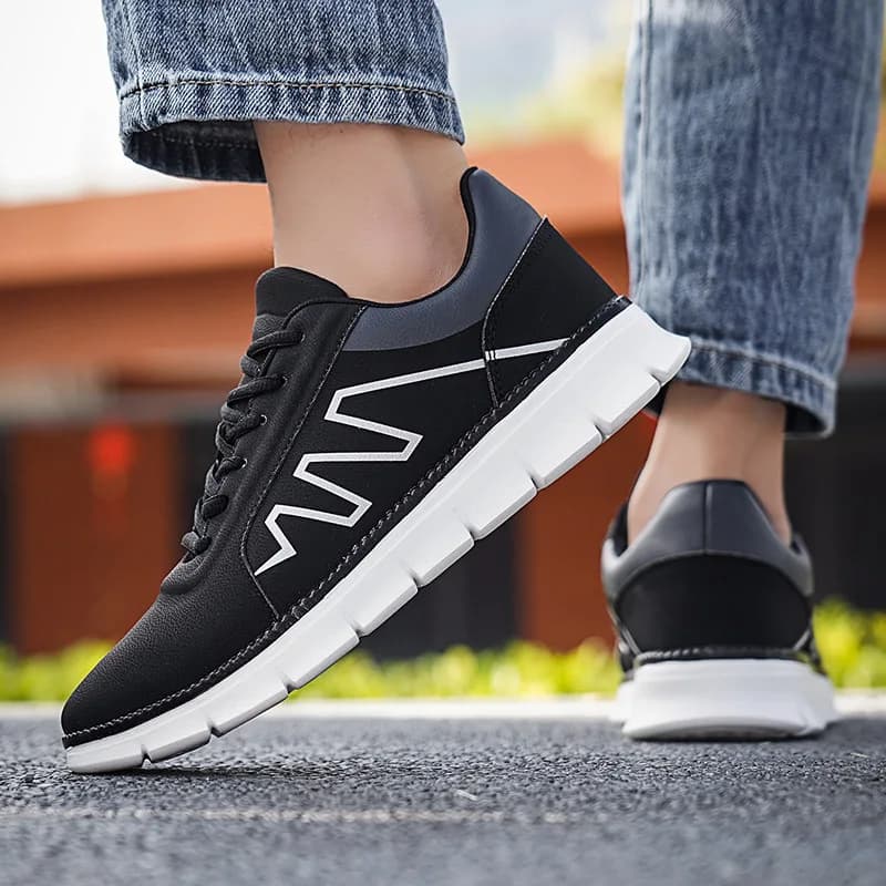 Scarpe da ginnastica casual da uomo economiche Scarpe casual in pelle Scarpe da ginnastica sportive di moda antiscivolo Dropshipping