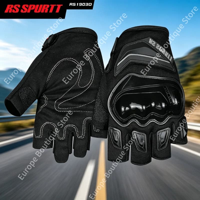 NUOVI Guanti Estivi Mezze Dita da Moto 2026 Uomo Donna Traspiranti Antiscivolo da Corsa Anti-Caduta Sottili Attrezzatura da Guida