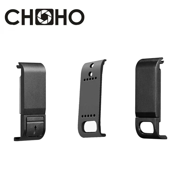 Rechargeable side case Battery cover spare housing Plastic door cover for Go Pro Hero 13/12/11/10/9/8 Black accessories