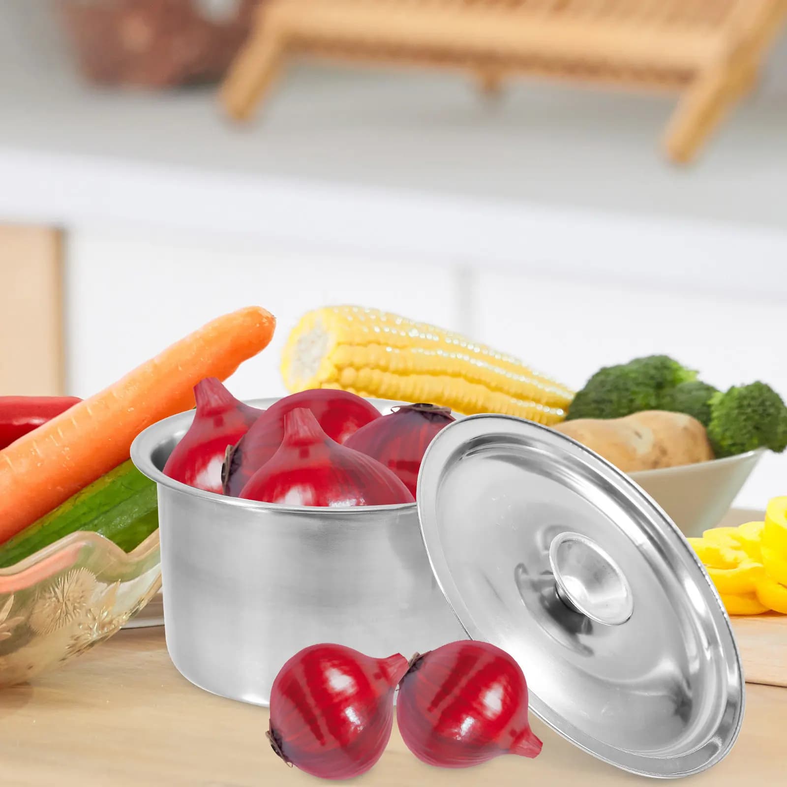 Set di 2 contenitori per spezie in acciaio inossidabile, barattoli per condimenti in metallo con coperchi per la conservazione di sale, pepe e zucchero sul piano di lavoro della cucina